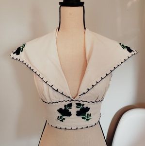 Vintage Halter Crop Top